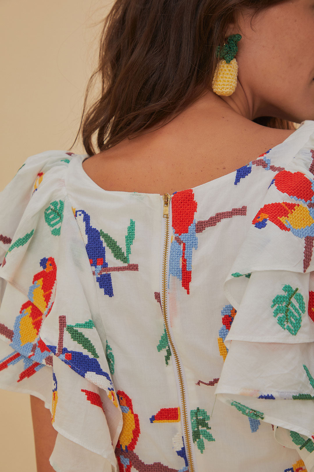 Off-White Stitched Birds Blouse