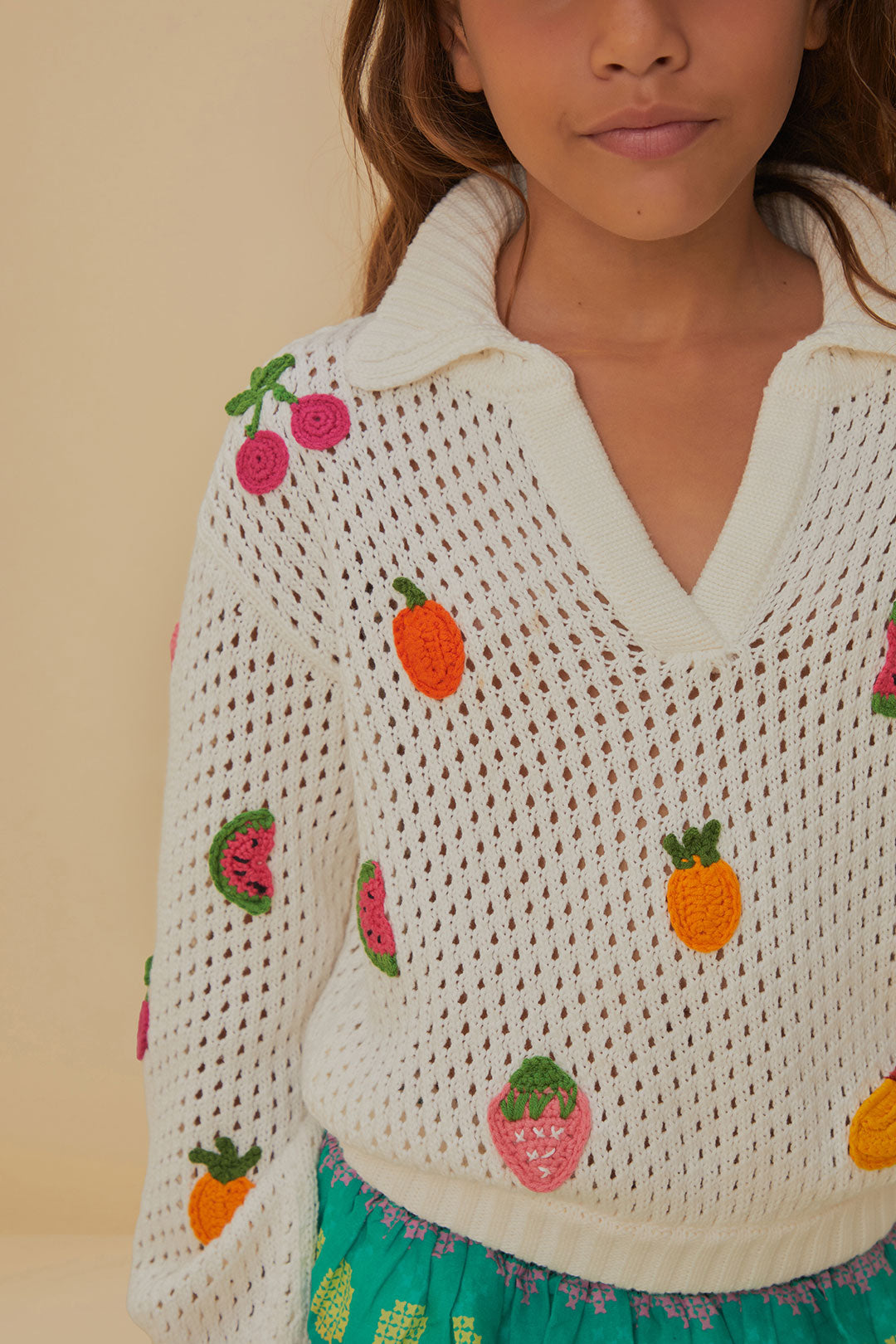 Crochet Fruit Kids Blouse