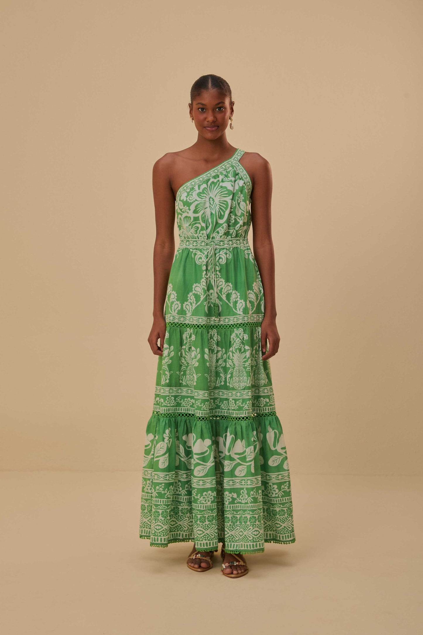 green sweet garden maxi dress FARM Rio Sweet Garden Green Maxi Dress