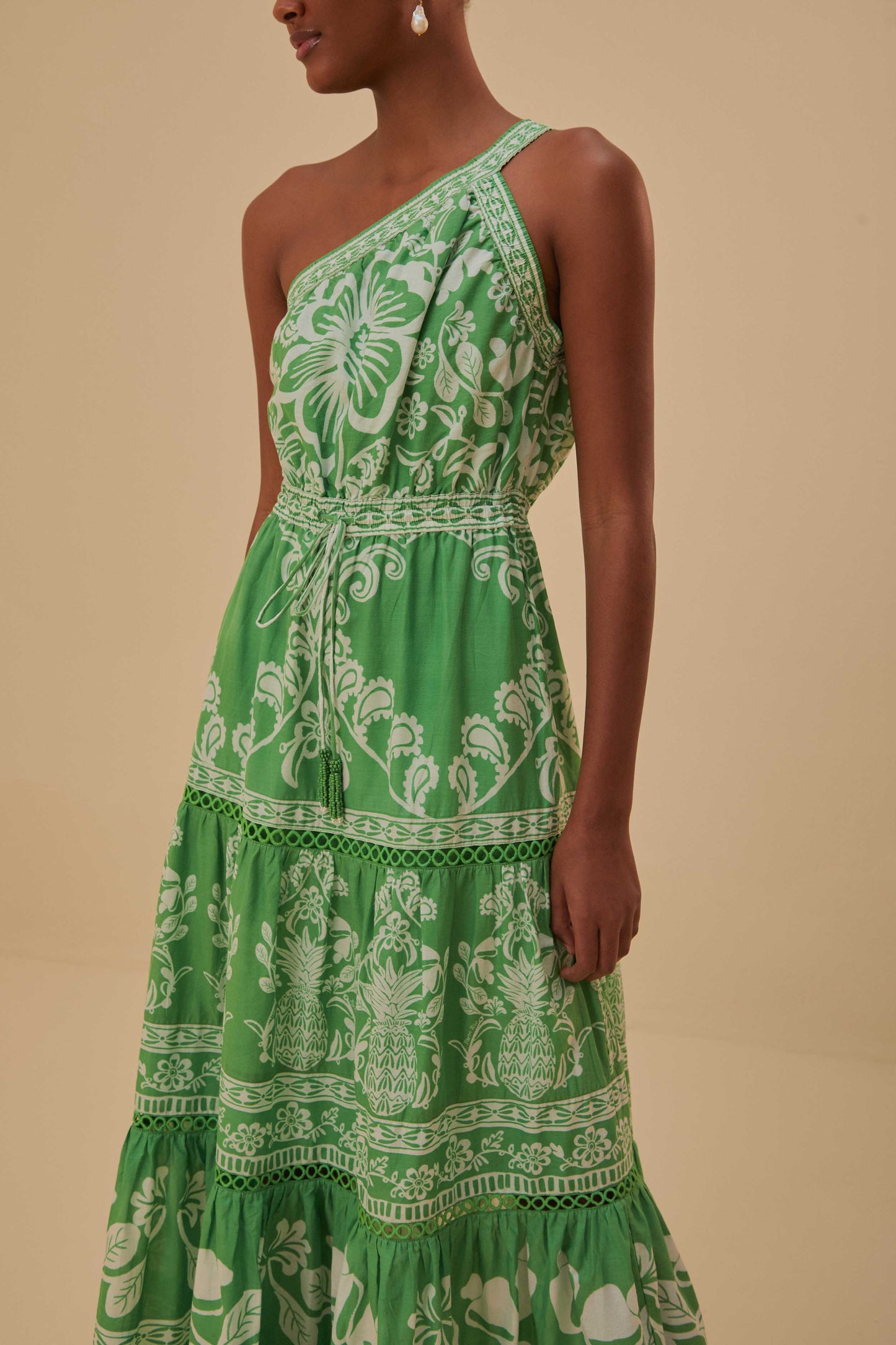 Green Sweet Garden Maxi Dress