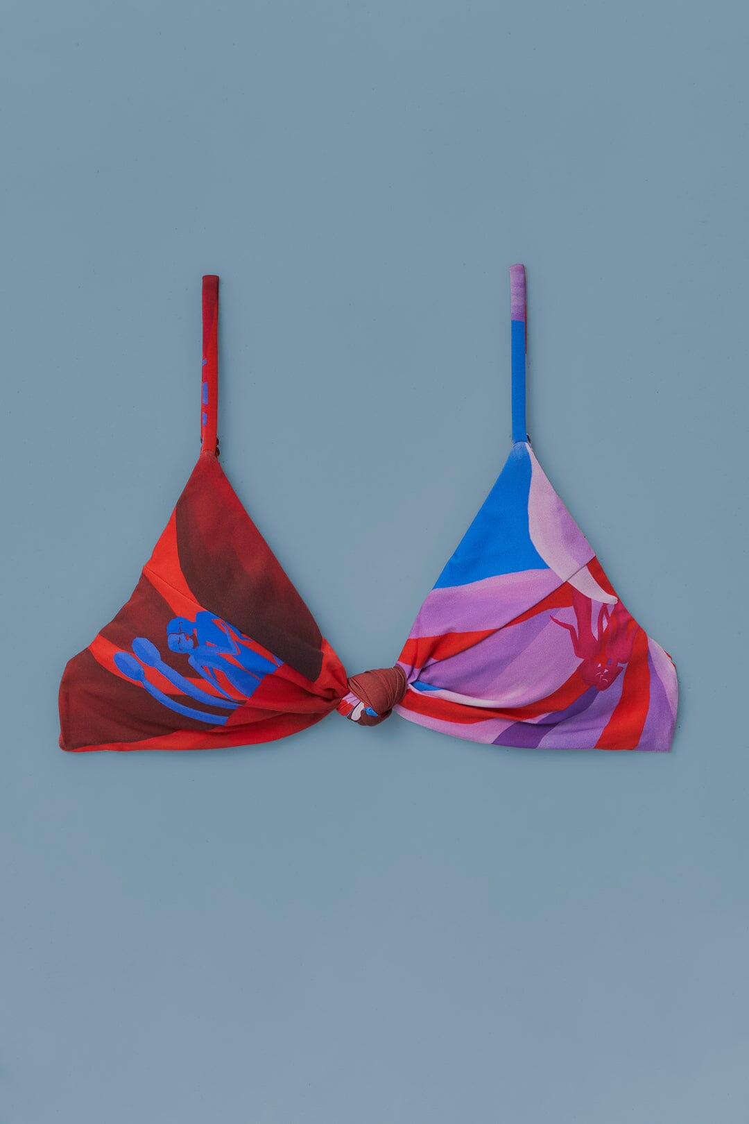 Watercolor Floral Bikini Top
