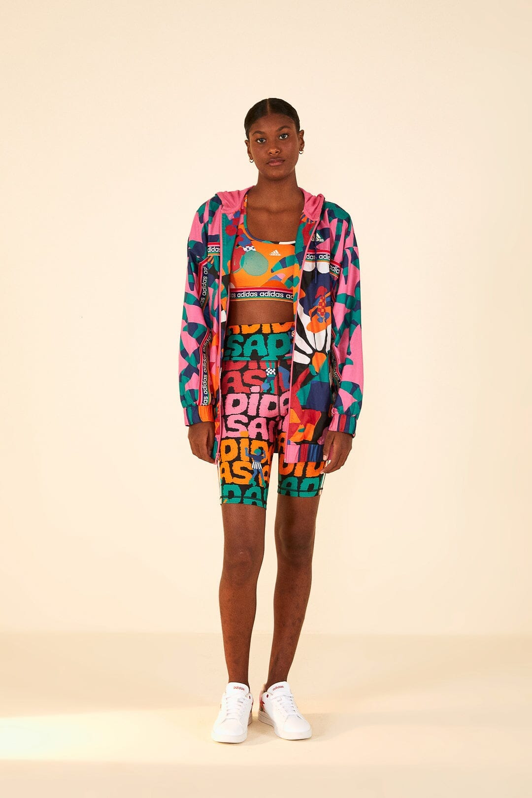 Soutien-gorge à maintien moyen Farm Bold Green / Better Scarlet