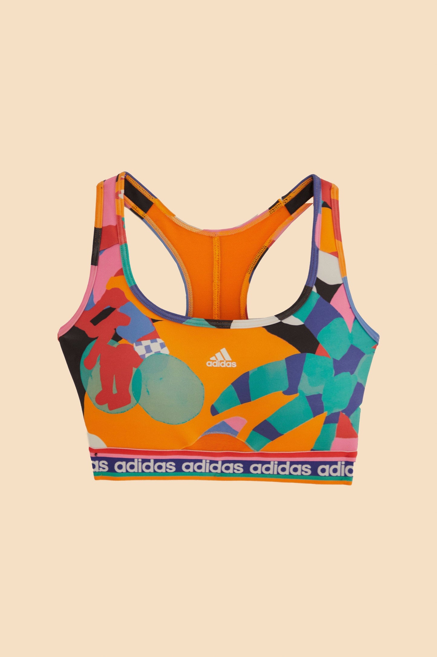 Soutien-gorge à maintien moyen Farm Bold Green / Better Scarlet